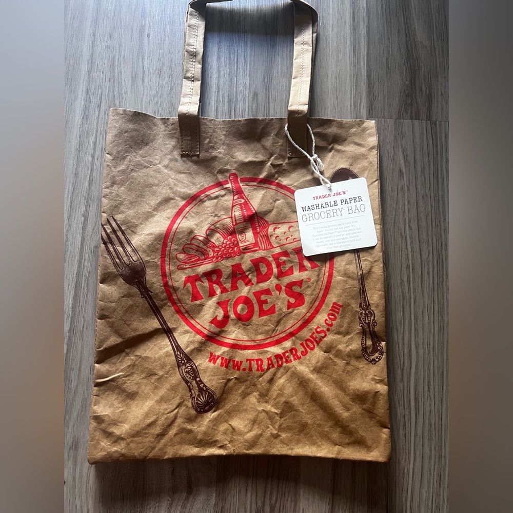 Trader Joe's Washable Paper Grocery Bag (NWT)